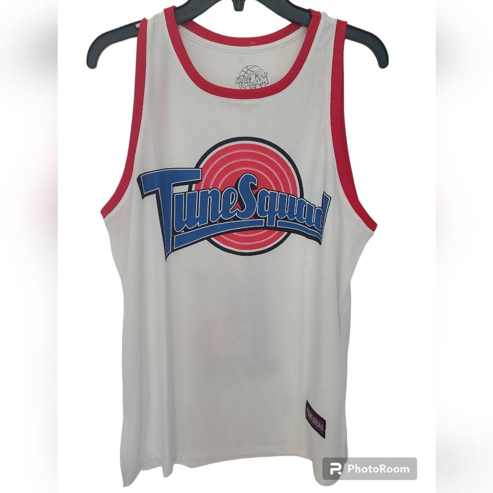 Space Jam Tune Squad Bugs Bunny Men's Jersey White New Size S